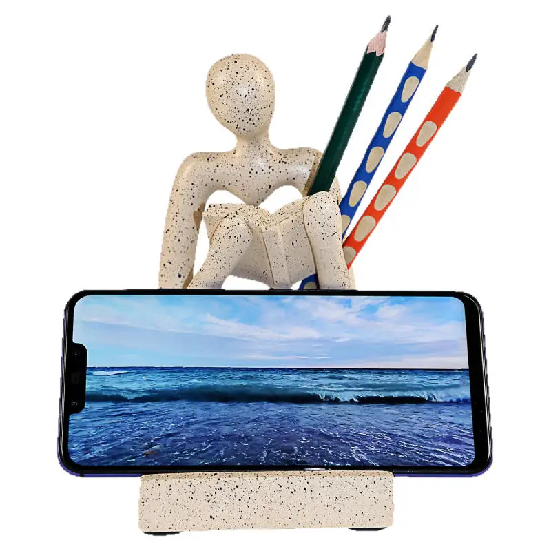 Resin Figure The Thinker Reading Posture Phone Pen Holder Model Desktop Decorate Minimalist Handicraft Desk Ornament Home Gift
Resin Figure The Thinker Reading Posture Phone Pen Holder Model Desktop Decorate Minimalist Handicraft Desk Ornament Home Gift