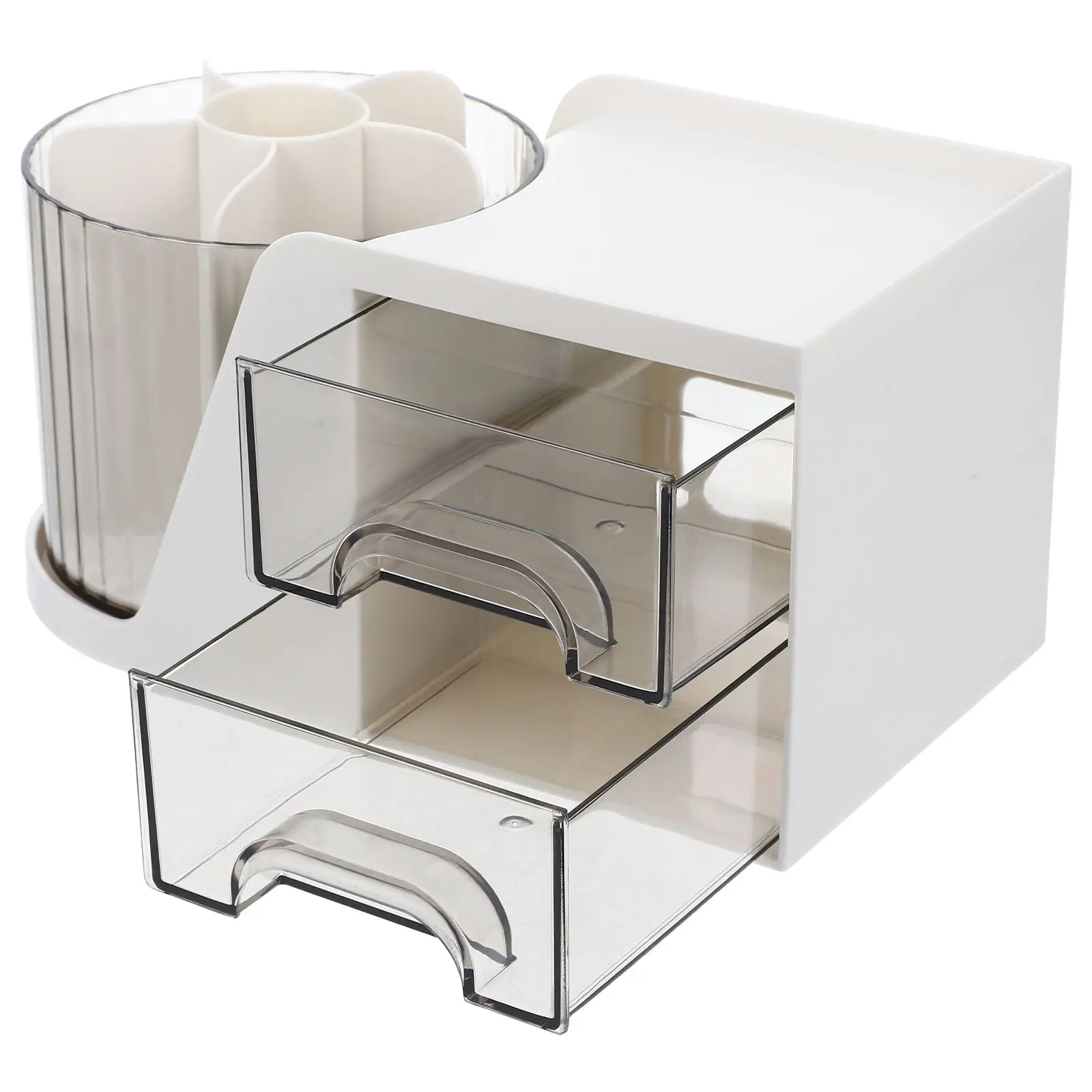 White Plastic Pen Holder Desk ganizer Drawers for Stationery Storage Stylish Pencil Rack Office Supplies Modern Design Stable 
White Plastic Pen Holder Desk ganizer Drawers for Stationery Storage Stylish Pencil Rack Office Supplies Modern Design Stable