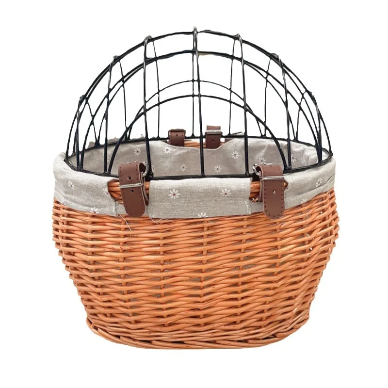 Bicycle Pet Basket, Rattan Weaving Pet Cage Bike Front Carrier for Small Dogs & Cats Pet Carrier Bag Bicycle Carriers
Bicycle Pet Basket, Rattan Weaving Pet Cage Bike Front Carrier for Small Dogs & Cats Pet Carrier Bag Bicycle Carriers