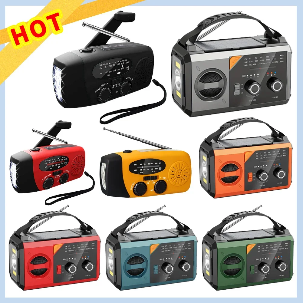 Hand Crank Emergency Radio Solar Powered Radio with Flashlight AM/FM Radio Portable Weather Radio for Camping Travel Outdoor
Hand Crank Emergency Radio Solar Powered Radio with Flashlight AM/FM Radio Portable Weather Radio for Camping Travel Outdoor