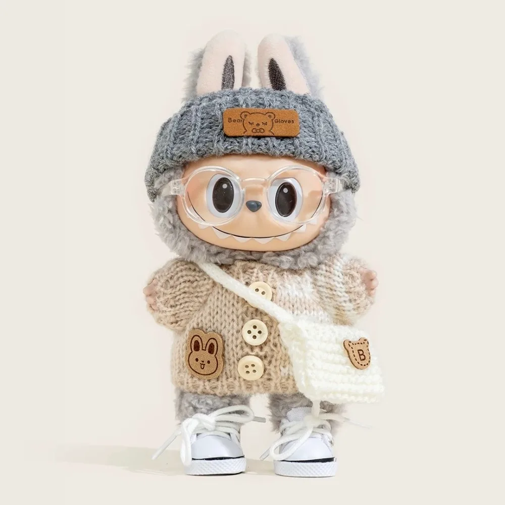 For 17cm Plush Labubu II Dolls Mini Fashion OOTD Cute Jumpsuit Dress set Clothes Outfit Dolls Accessories Clothing Gift
For 17cm Plush Labubu II Dolls Mini Fashion OOTD Cute Jumpsuit Dress set Clothes Outfit Dolls Accessories Clothing Gift