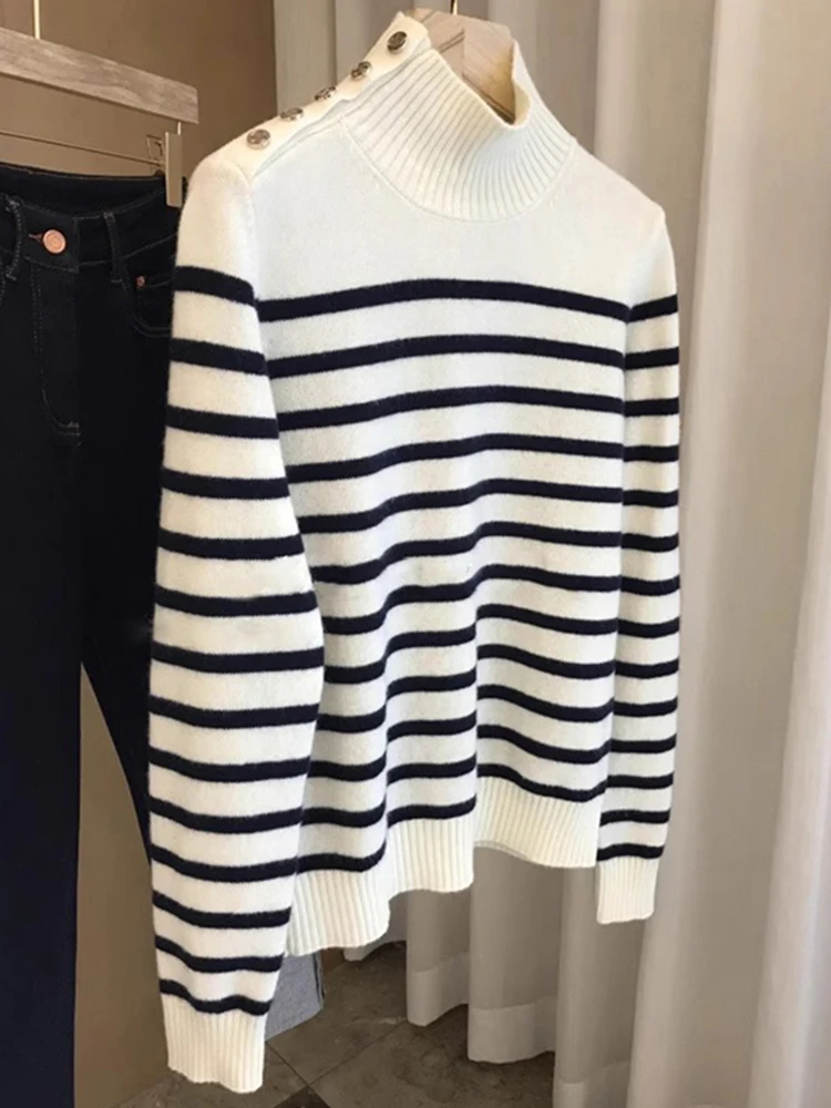 Comfortable Soft Wool Knitted Sweater Women's Sle f High Collar Sve Long Regular Length Loose Fit Korean Version
Comfortable Soft Wool Knitted Sweater Women's Sle f High Collar Sve Long Regular Length Loose Fit Korean Version