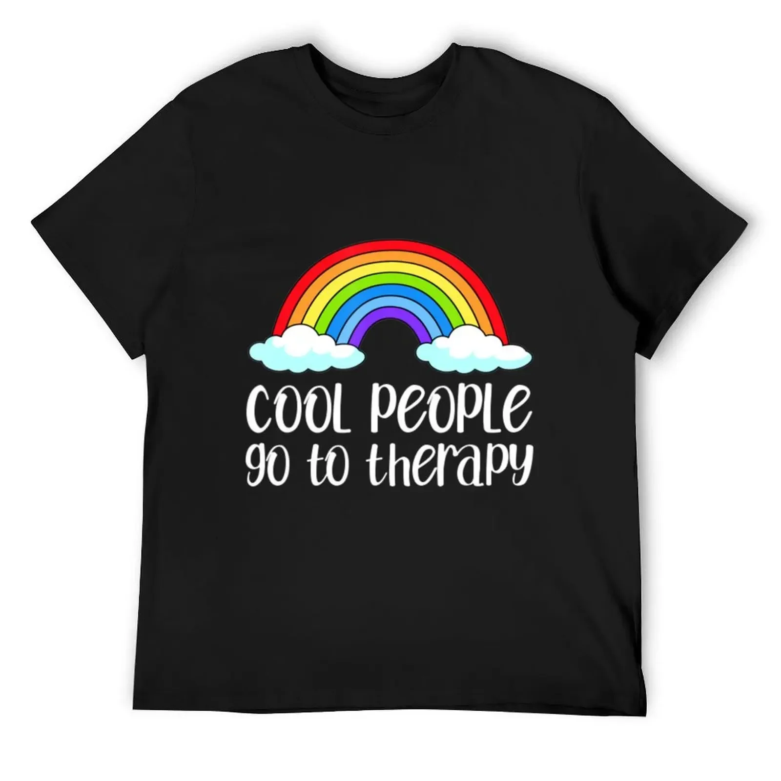Cool People Go To Therapy Rainbow Mental Health Awareness T-Shirt summer top Short sleeve tee designer t shirt men
Cool People Go To Therapy Rainbow Mental Health Awareness T-Shirt summer top Short sleeve tee designer t shirt men