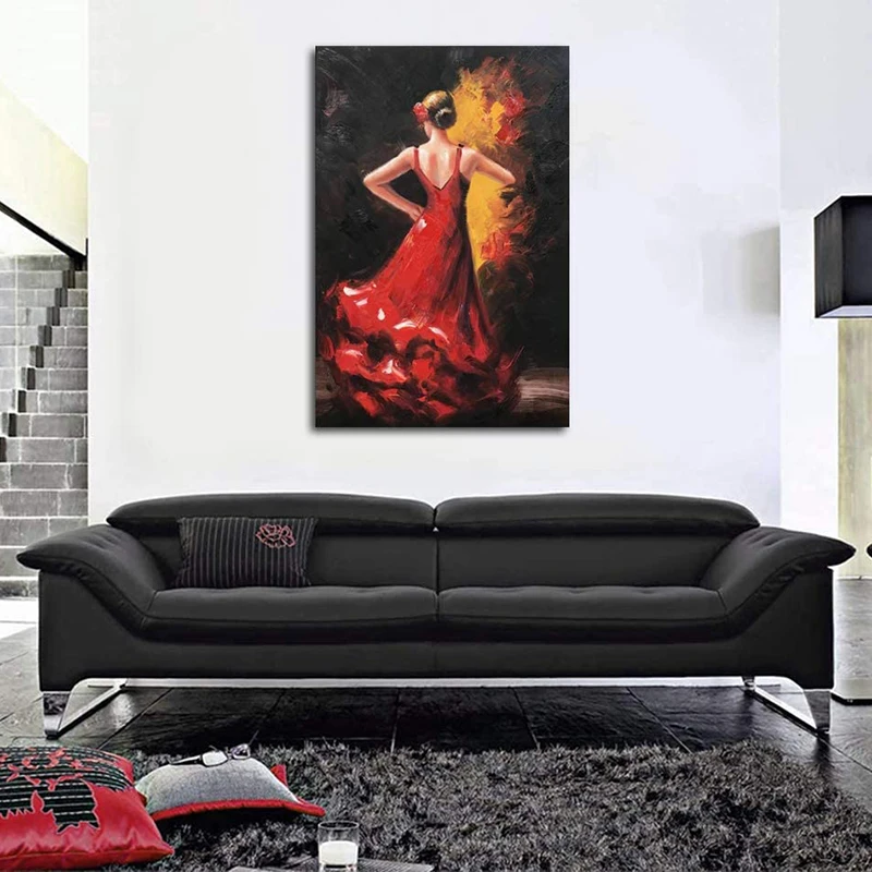 Flamenco Dancing African American Woman Wall Art Poster Prints Modern Abstract Art Print Oil Painting on Canvas Figure Picture
Flamenco Dancing African American Woman Wall Art Poster Prints Modern Abstract Art Print Oil Painting on Canvas Figure Picture