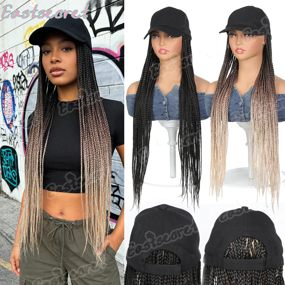 EAST Synthetic Wig Hat Hand Woven Dirty Braid Baseball Cap One Piece Women Triple Braids Black Hip Hop Street Dance Hat
EAST Synthetic Wig Hat Hand Woven Dirty Braid Baseball Cap One Piece Women Triple Braids Black Hip Hop Street Dance Hat
