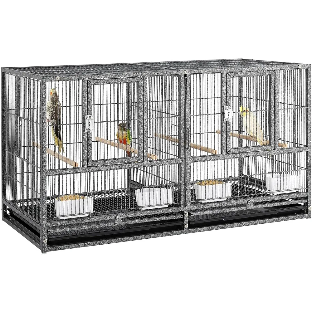 Stackable Bird Cage Divided Breeder Breeding Parakeet Bird Cage for Canaries Cockatiels Lovebirds Finches Budgies Small Parrots
Stackable Bird Cage Divided Breeder Breeding Parakeet Bird Cage for Canaries Cockatiels Lovebirds Finches Budgies Small Parrots