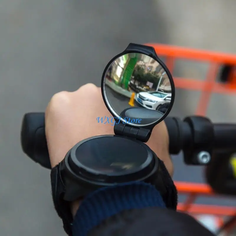 37JE Bike Rearview Mirror, 360 Degree Adjustable Bicycles Wristband Rear View Mirror
37JE Bike Rearview Mirror, 360 Degree Adjustable Bicycles Wristband Rear View Mirror