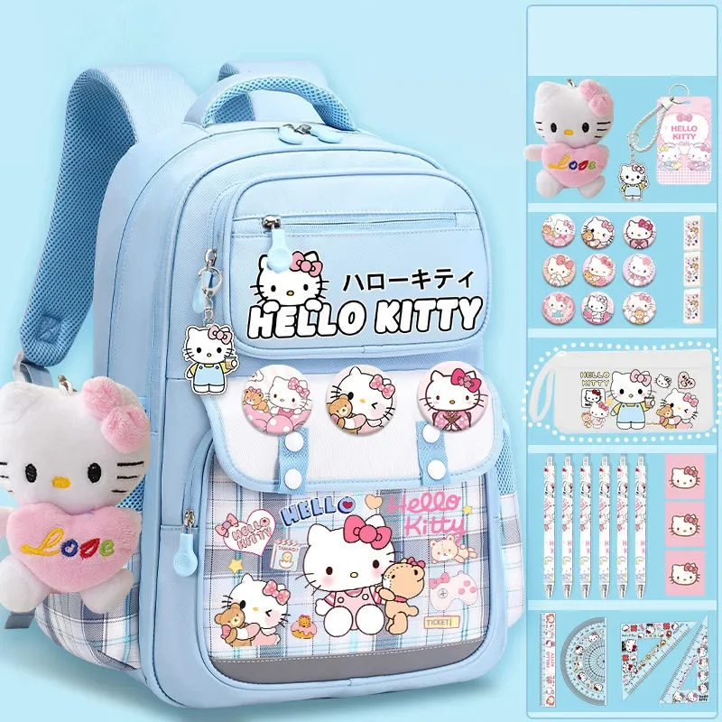Sanrioed аниме «Hello Kitty», рюкзак большой емкости, милый детский школьный рюкзак, студенческие канцелярские принадлежности с героями мультфильмов, сумка на плечо, подарок
Sanrioed аниме «Hello Kitty», рюкзак большой емкости, милый детский школьный рюкзак, студенческие канцелярские принадлежности с героями мультфильмов, сумка на плечо, подарок