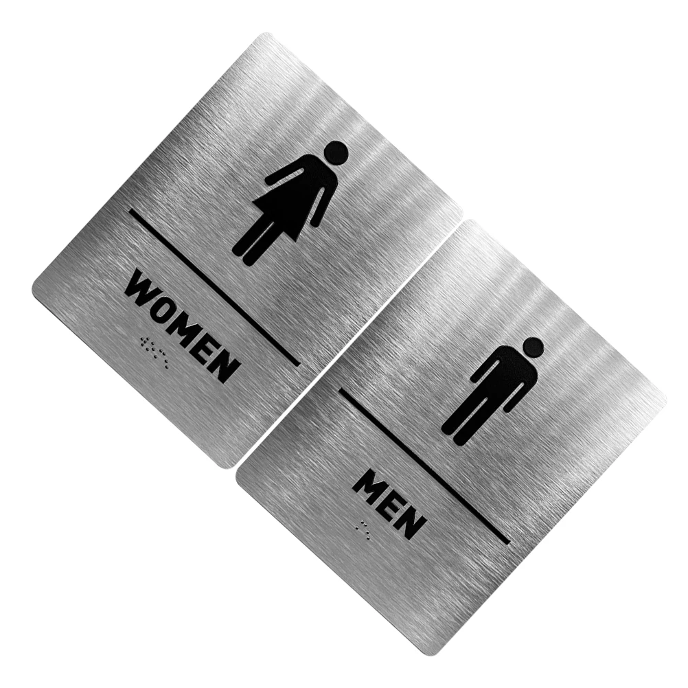 1 set Braille Restroom Signs Silver Door Vintage Decor Waterproof Easy Clean Tactile ADA Mens Bathroom Washroom Sign Room
1 set Braille Restroom Signs Silver Door Vintage Decor Waterproof Easy Clean Tactile ADA Mens Bathroom Washroom Sign Room