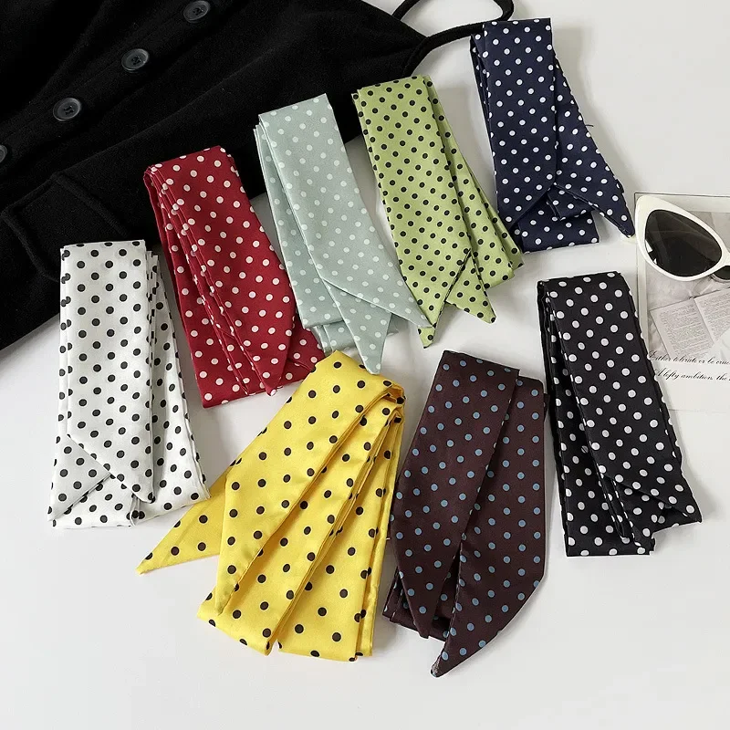 2026 Fashion Polka Dot Silk Scarf Long Thin Women's Scarf Decorative Belt Tie Headband Streamer
2026 Fashion Polka Dot Silk Scarf Long Thin Women's Scarf Decorative Belt Tie Headband Streamer