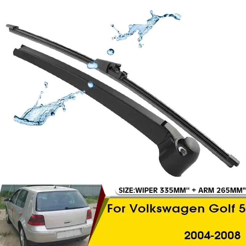 Car Wiper Blade For Volkswagen Golf 5 2004-2008 Rear Back Windshield Windscreen Rear Wiper 335mm+Arm 265mm Car Accessories
Car Wiper Blade For Volkswagen Golf 5 2004-2008 Rear Back Windshield Windscreen Rear Wiper 335mm+Arm 265mm Car Accessories