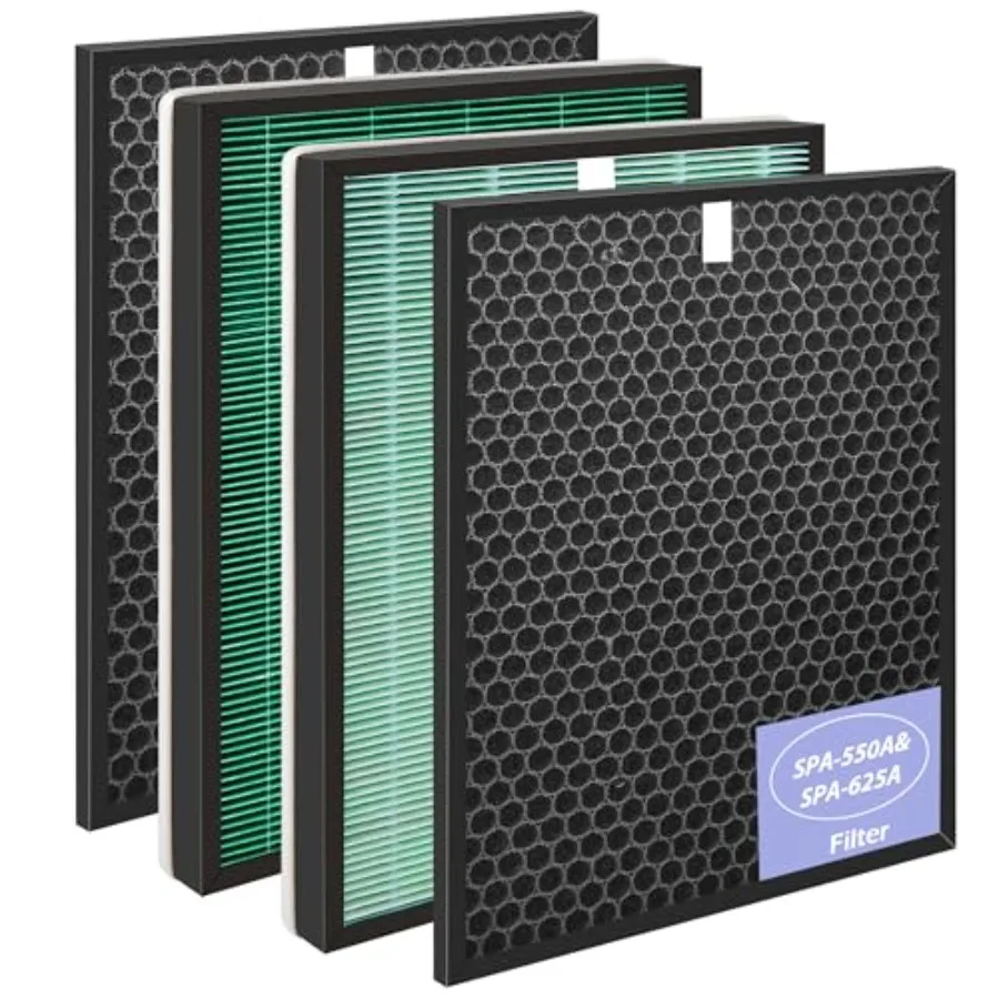SPA-550A Filter Replacement Compatible With Rabbit Air BioGS 2.0 Air Purifiers, Model SPA-550A and SPA-625A, 2 True HEPA H13 Fi
SPA-550A Filter Replacement Compatible With Rabbit Air BioGS 2.0 Air Purifiers, Model SPA-550A and SPA-625A, 2 True HEPA H13 Fi