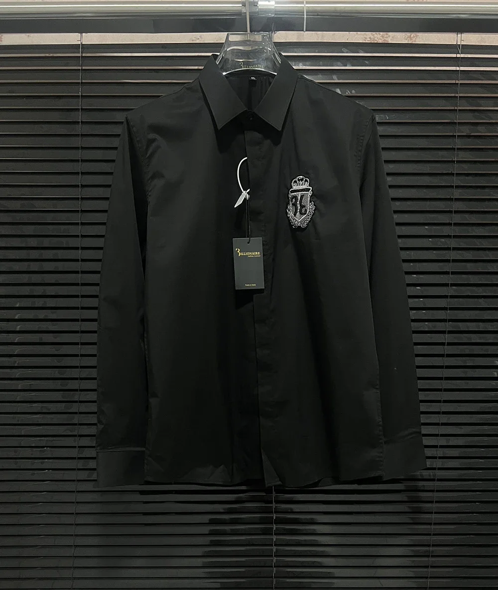 BILLIONAIRE BLSK CPRT Shirt Cotton men 2025 new casual comfortable button Straight high-quality Long sleeved shirt Size M-XXXL
BILLIONAIRE BLSK CPRT Shirt Cotton men 2025 new casual comfortable button Straight high-quality Long sleeved shirt Size M-XXXL