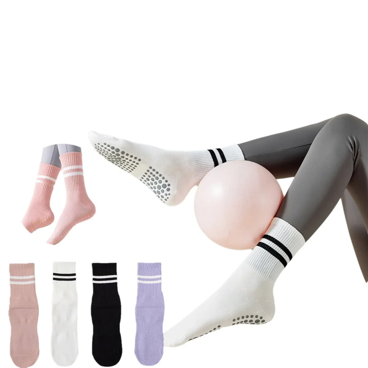 4 пары женских однотонных танцевальных носков, домашних носков для пилатеса, противоскользящих носков для йоги и носков в пол.
4 пары женских однотонных танцевальных носков, домашних носков для пилатеса, противоскользящих носков для йоги и носков в пол.