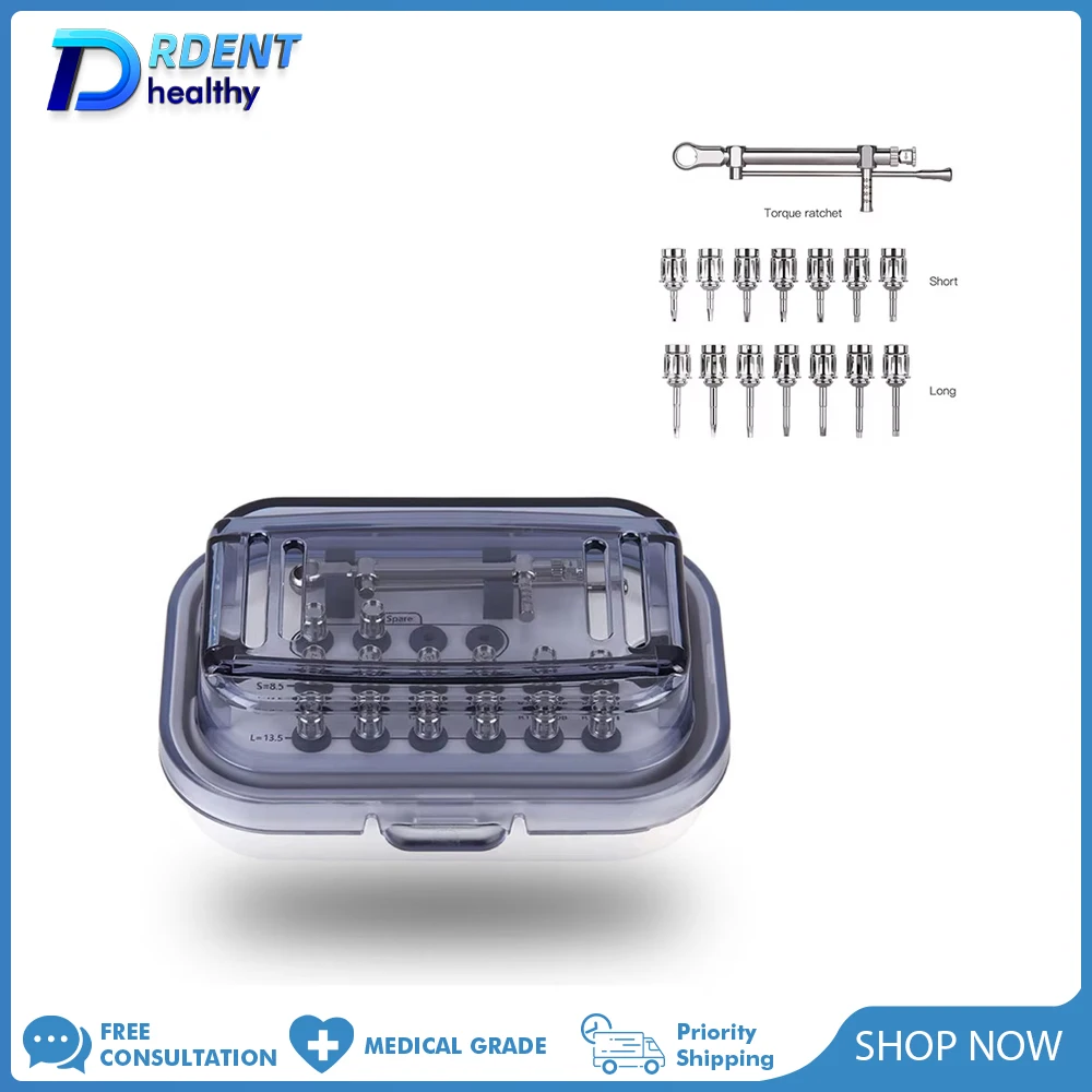 Ремонт зубных имплантатов, крутящий момент, ортодонтическая эндодонтическая отвертка, инструменты 10-70 NCM с драйверами и комплектом гаечных ключей
Ремонт зубных имплантатов, крутящий момент, ортодонтическая эндодонтическая отвертка, инструменты 10-70 NCM с драйверами и комплектом гаечных ключей