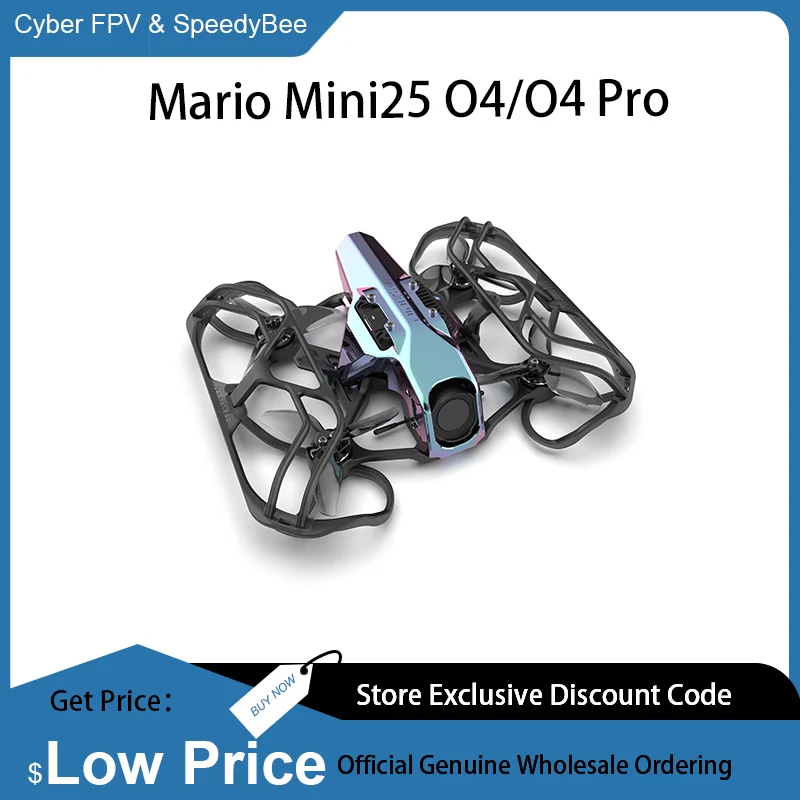SpeedyBee Mario Mini 25 O4/O4 PRO 2.5inch HD Digital VTX FPV Drone for FPV Freestyle Racing
SpeedyBee Mario Mini 25 O4/O4 PRO 2.5inch HD Digital VTX FPV Drone for FPV Freestyle Racing
