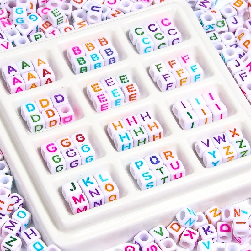 Acrylic Square Letter Alphabet Beads Per Letter Multi-Colored White Base 100-Pack DIY Bracelet Jewelry Making Supplies Crafting
Acrylic Square Letter Alphabet Beads Per Letter Multi-Colored White Base 100-Pack DIY Bracelet Jewelry Making Supplies Crafting