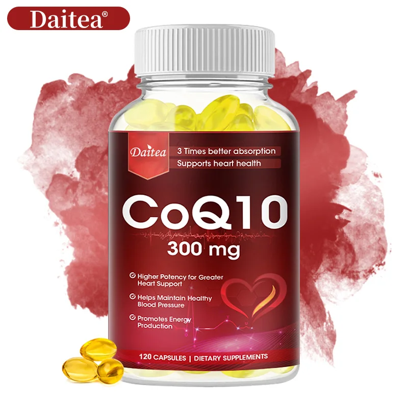 DAITEA Coenzyme Q10 (CoQ10) 300 Mg Capsule Antioxidant for Heart Health and Immune Support, Energy Production
DAITEA Coenzyme Q10 (CoQ10) 300 Mg Capsule Antioxidant for Heart Health and Immune Support, Energy Production