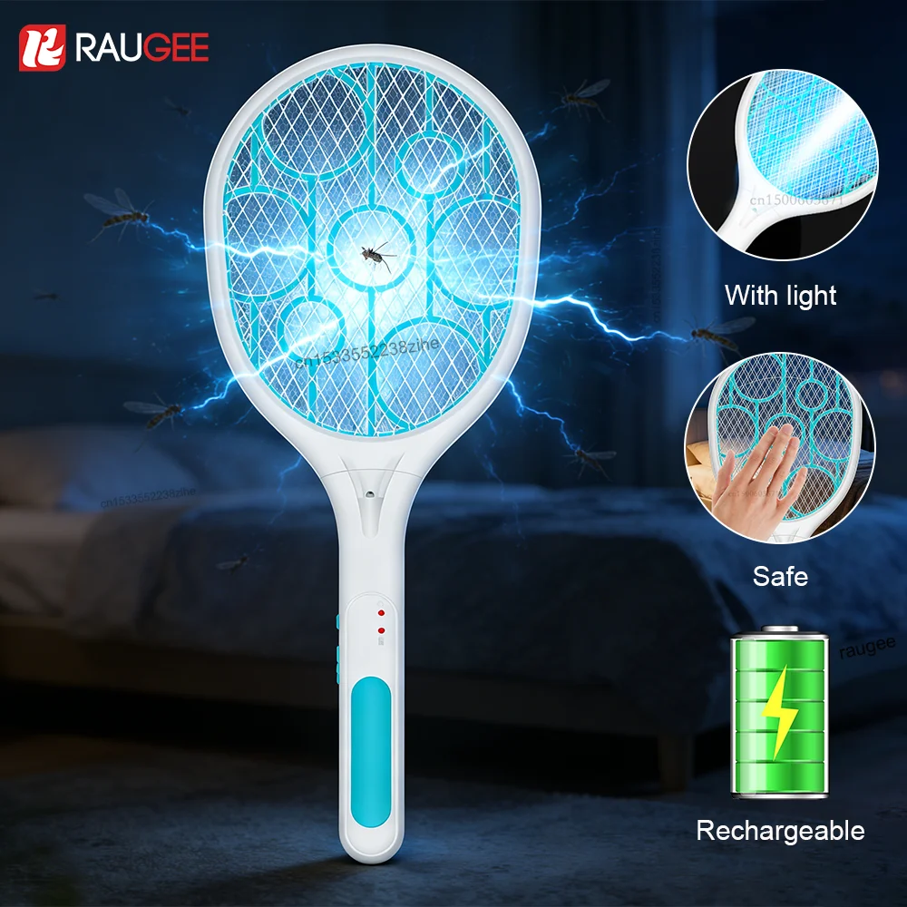 Electric Mosquito Racket Portable Mosquito Swatter Rechargeable Mosquito Eliminator Safety Handheld Insect Killer with LED Light
Electric Mosquito Racket Portable Mosquito Swatter Rechargeable Mosquito Eliminator Safety Handheld Insect Killer with LED Light