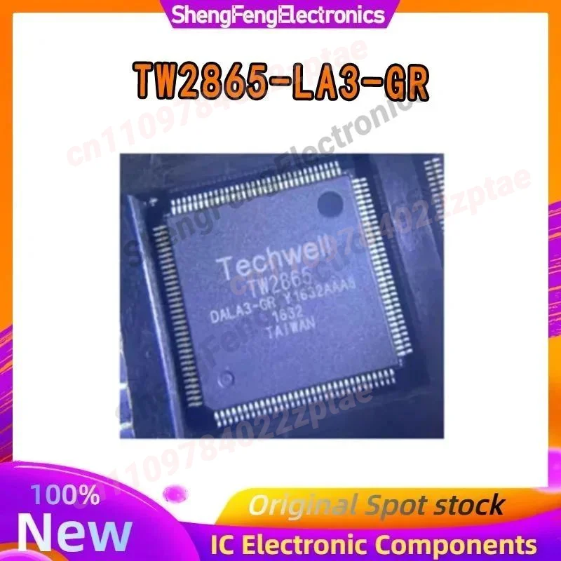 TW2865 TW2865-LA3-GR TW2865-DALA3-G video processing chip TECHWELLR video decoding audio codec IC in stock
TW2865 TW2865-LA3-GR TW2865-DALA3-G video processing chip TECHWELLR video decoding audio codec IC in stock