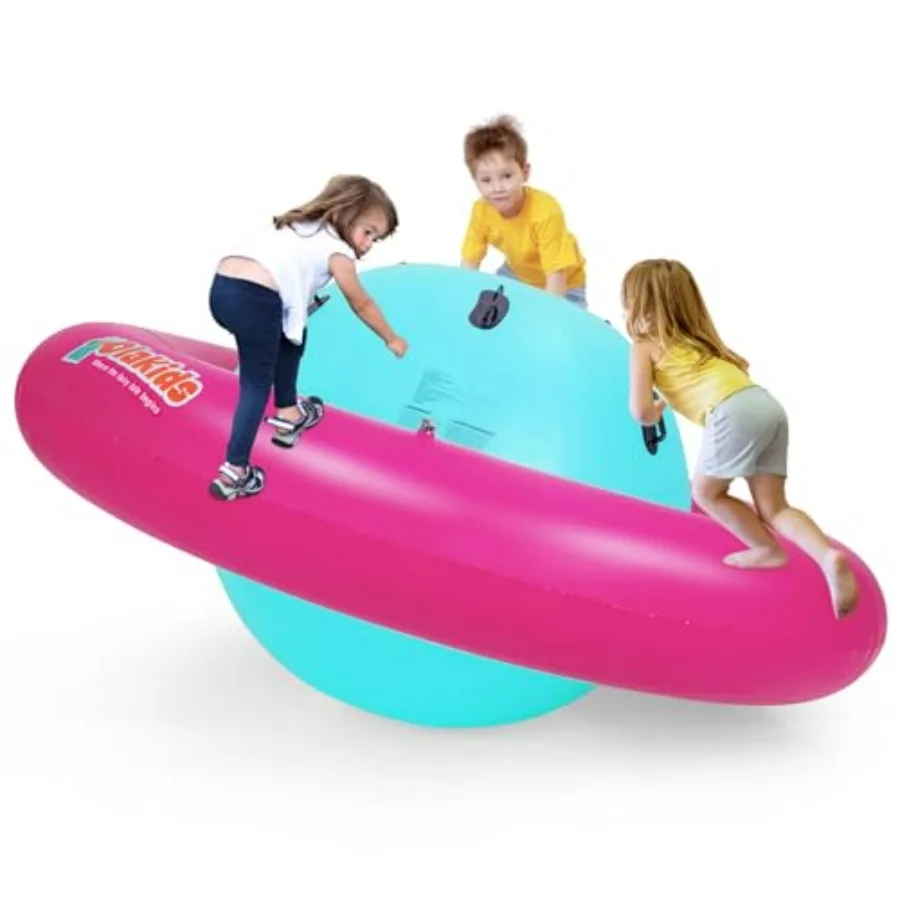 8FT Inflatable Dome Rocker Bouncer Outdoor Giant Roll and Play Seesaw Rocker with 6 Secure Handles Max Weight 250 LBS Toddlers
8FT Inflatable Dome Rocker Bouncer Outdoor Giant Roll and Play Seesaw Rocker with 6 Secure Handles Max Weight 250 LBS Toddlers