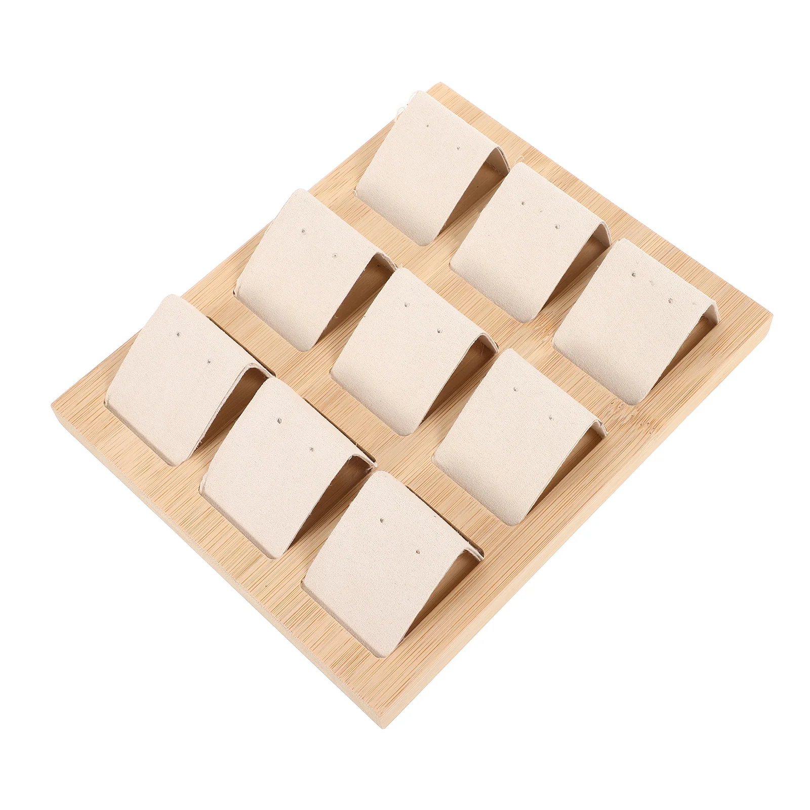 Bamboo 9 Hole Earring Display Plate Stand Holder Jewelry Rack Craft Show Card ganizer Yellow Color Storage Solution
Bamboo 9 Hole Earring Display Plate Stand Holder Jewelry Rack Craft Show Card ganizer Yellow Color Storage Solution