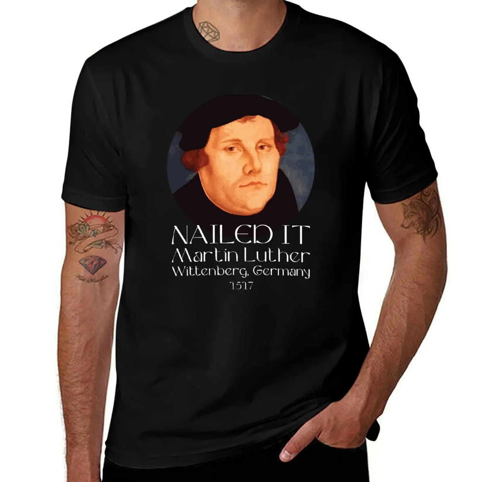 Martin Luther Nailed It T-Shirt funny gifts anime stuff quick-drying mens graphic t-shirts funny
Martin Luther Nailed It T-Shirt funny gifts anime stuff quick-drying mens graphic t-shirts funny