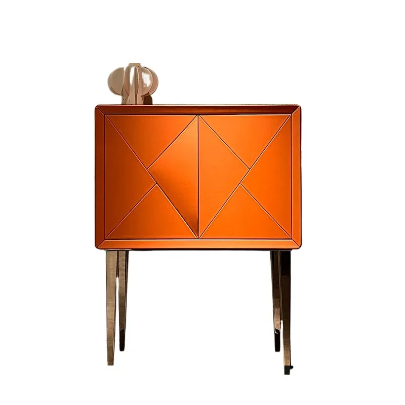 *Italian Light Luxury Stainless Steel Wine Cabinet Designer Living Room High-grade Orange Saddle Leather Hard Leather Locker
*Italian Light Luxury Stainless Steel Wine Cabinet Designer Living Room High-grade Orange Saddle Leather Hard Leather Locker