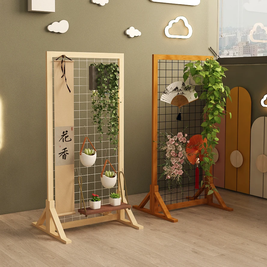 Kindergarten floor-to-ceiling grid solid wood flower shelf Balcony non-punching wall display shelf Art shelf
Kindergarten floor-to-ceiling grid solid wood flower shelf Balcony non-punching wall display shelf Art shelf