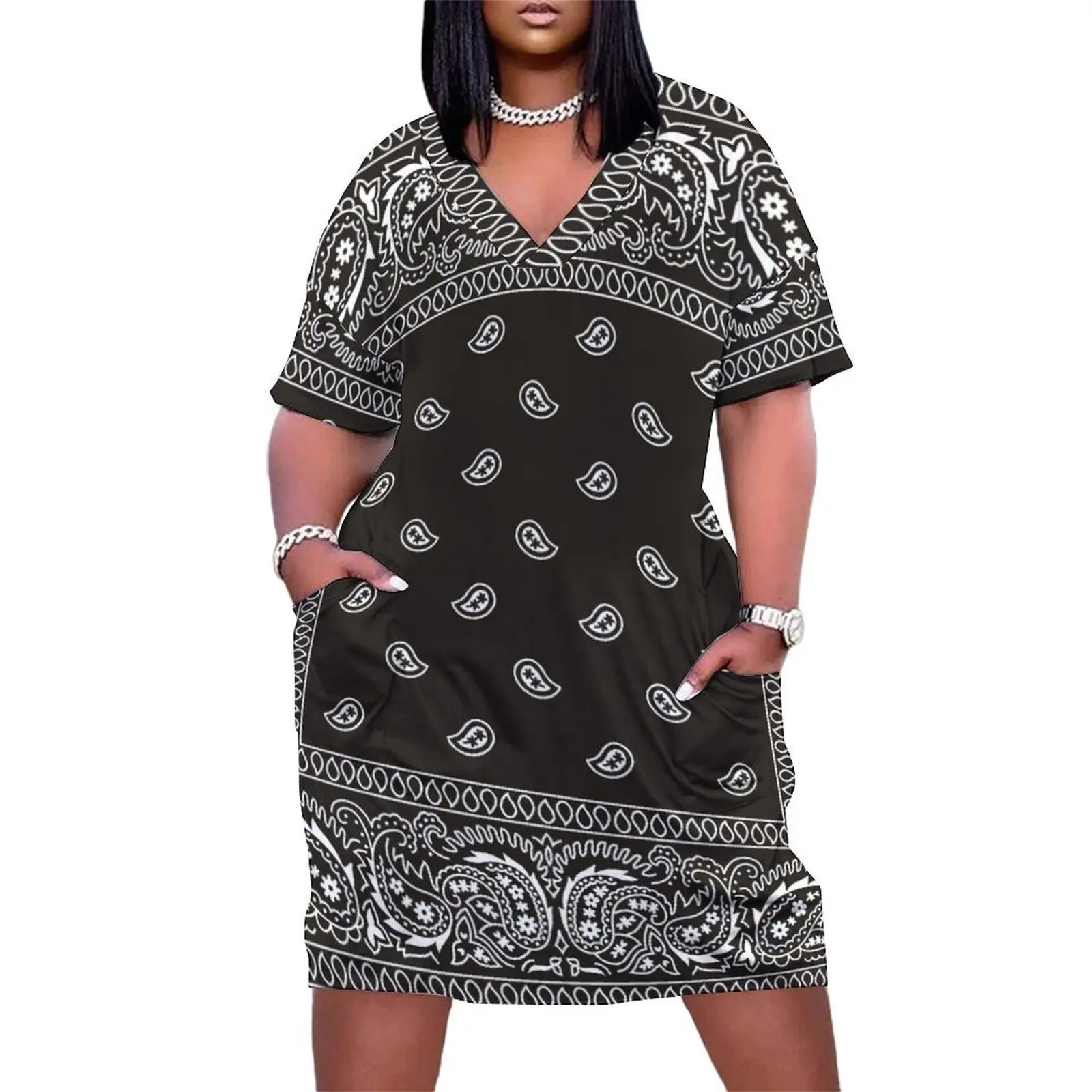 Bandana - Black - Selection Available Loose Pocket Dress Women's long dress dresses summer dress women summer 2025
Bandana - Black - Selection Available Loose Pocket Dress Women's long dress dresses summer dress women summer 2025