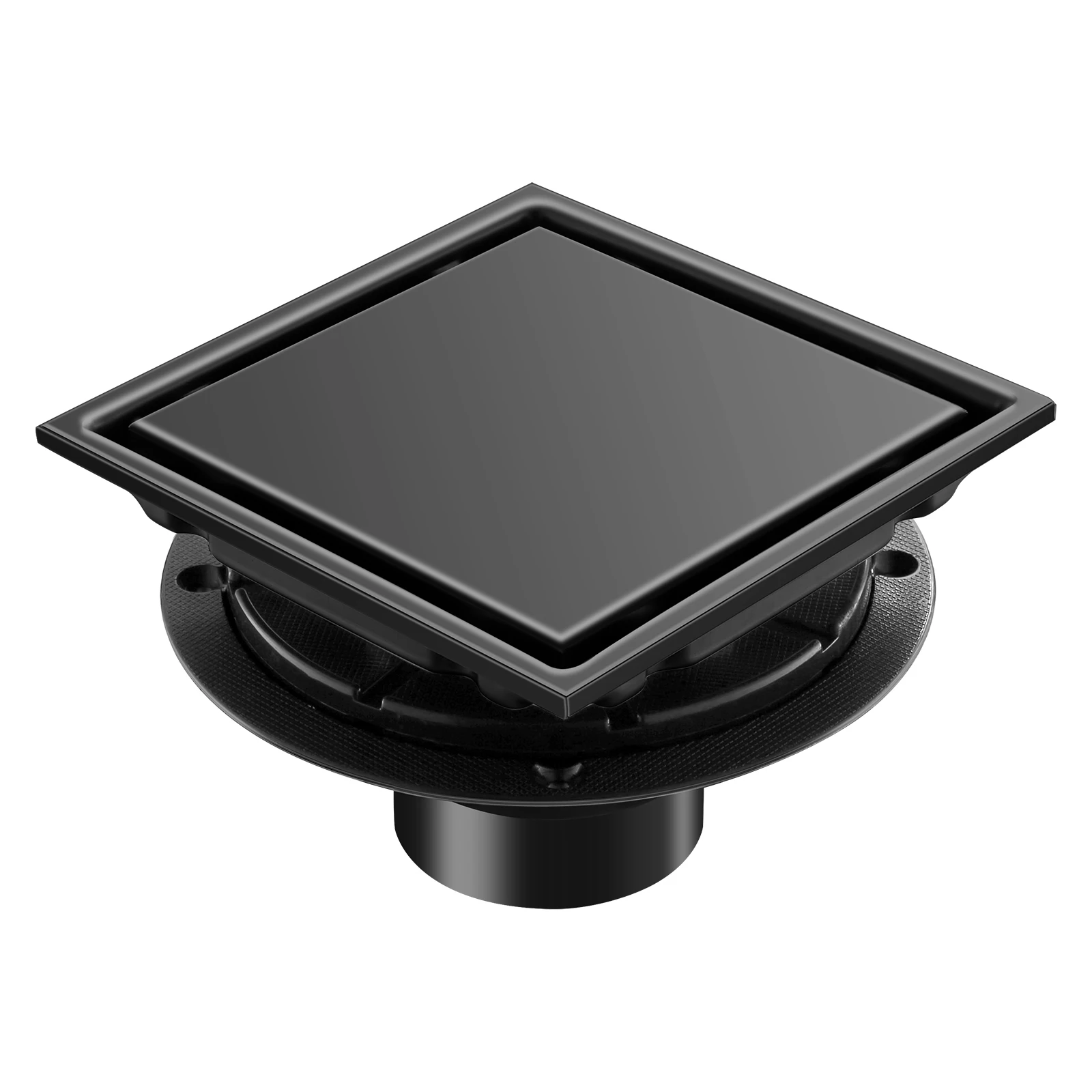 6 Inch Square Shower Floor Drain, Floor Drain with Flange Reversible 2-in-1 Cover Tile Insert Grate Removable Stainless Steel
6 Inch Square Shower Floor Drain, Floor Drain with Flange Reversible 2-in-1 Cover Tile Insert Grate Removable Stainless Steel