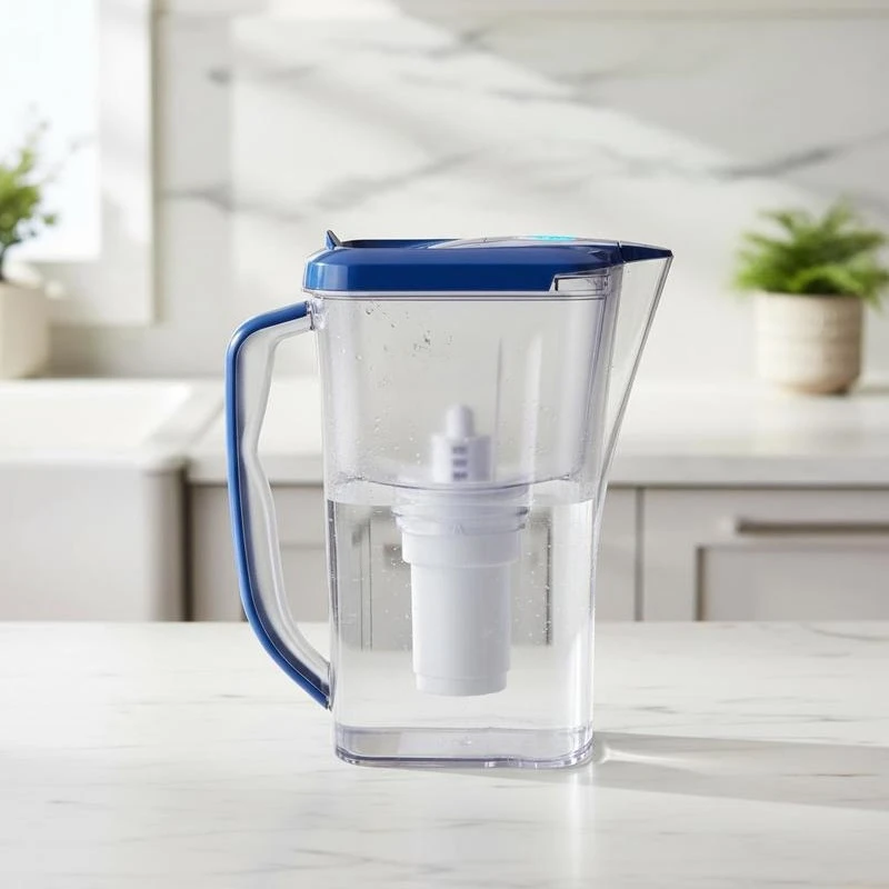 Water Filter Pitcher, 9 Cup 5-stage Water Filter Dispenser, Fast Filtration System with Filter Change Indicator, No BPA, Lasts 3 Months or 40 Gallons, Reduces Limescale, Lead, Chlorine, Odors
Water Filter Pitcher, 9 Cup 5-stage Water Filter Dispenser, Fast Filtration System with Filter Change Indicator, No BPA, Lasts 3 Months or 40 Gallons, Reduces Limescale, Lead, Chlorine, Odors