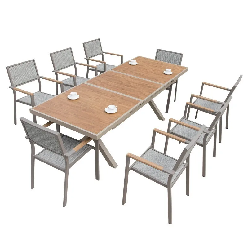 Leisure Villa Garden Table and Chair Hotel Restaurant Plastic Wood Table and Chair Homestay
Leisure Villa Garden Table and Chair Hotel Restaurant Plastic Wood Table and Chair Homestay