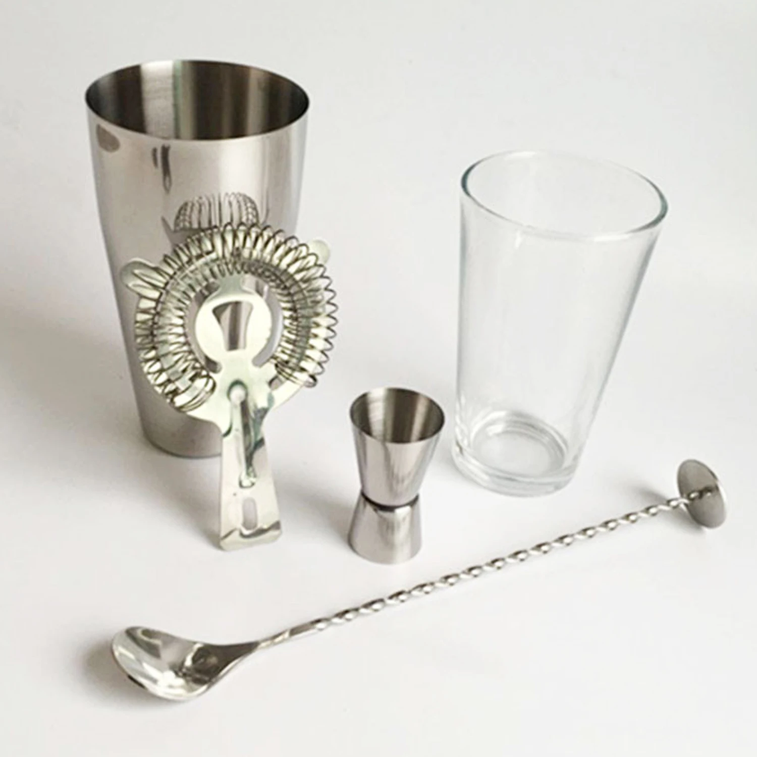 stllBoston Shaker Stainless Steel Mirror Polished 5-Piece Barware Set | Modern Home Bar Tools | Eco-Friendly Cocktail
stllBoston Shaker Stainless Steel Mirror Polished 5-Piece Barware Set | Modern Home Bar Tools | Eco-Friendly Cocktail