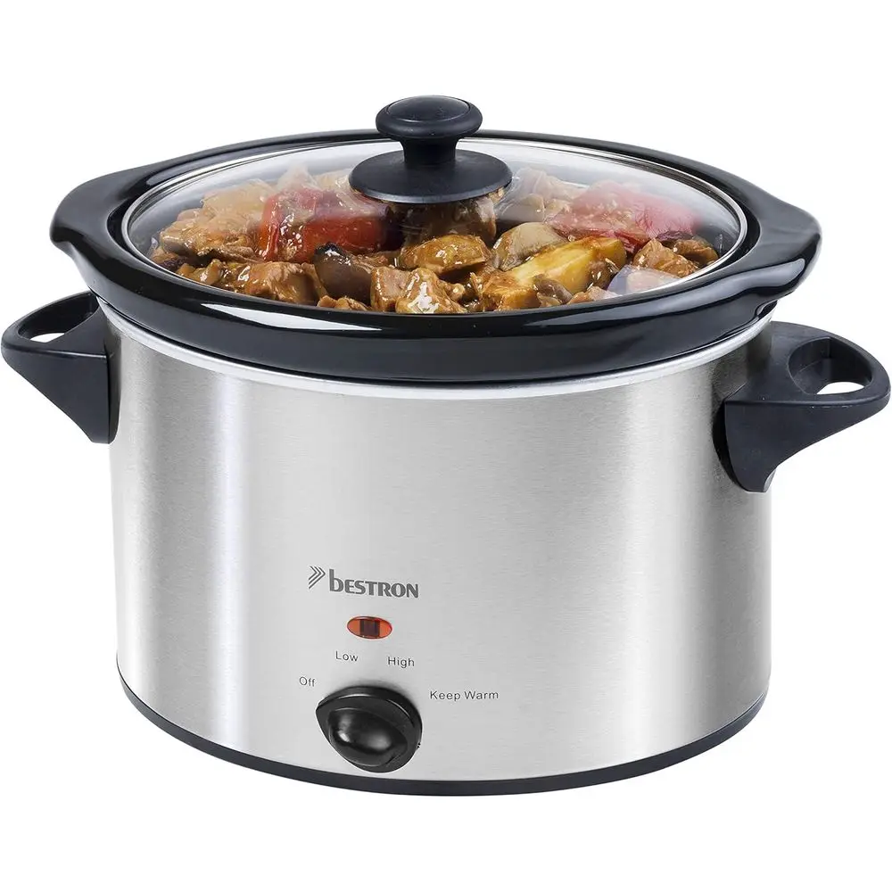 Slow Cooker or 4 People with Ceic Pan and Glass Lid 3-Step tat, Ideal or Many Dishes such as Meat, Soups and Vegetables, 3.5 Lit
Slow Cooker or 4 People with Ceic Pan and Glass Lid 3-Step tat, Ideal or Many Dishes such as Meat, Soups and Vegetables, 3.5 Lit