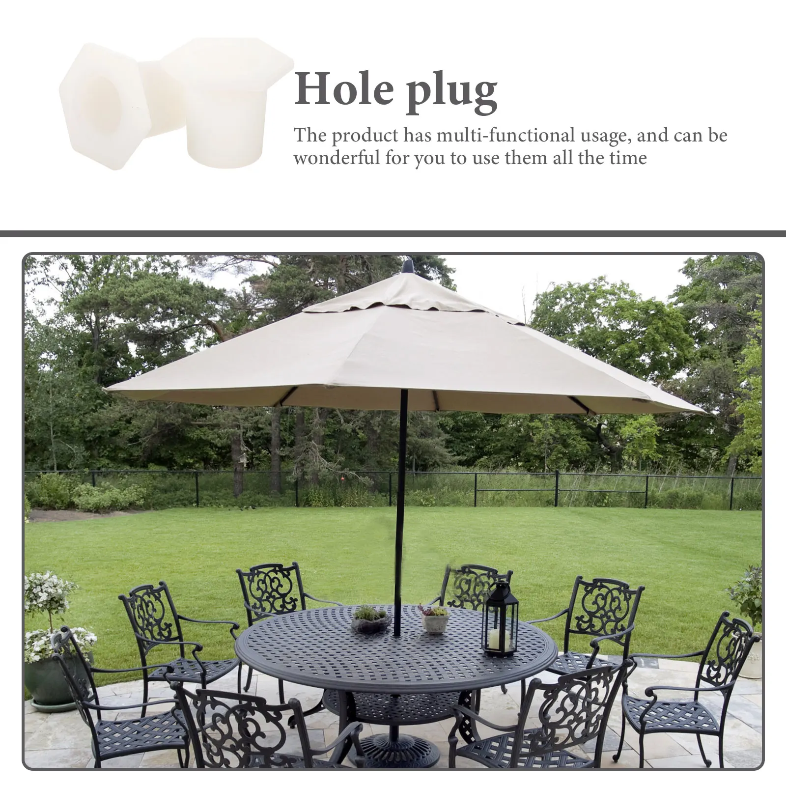 2Pcs Umbrella Plug Silicone Fixation Accessories Outdoor Patio Table Parasol Durable Silicone Umbrella Fixation Plug Black
2Pcs Umbrella Plug Silicone Fixation Accessories Outdoor Patio Table Parasol Durable Silicone Umbrella Fixation Plug Black