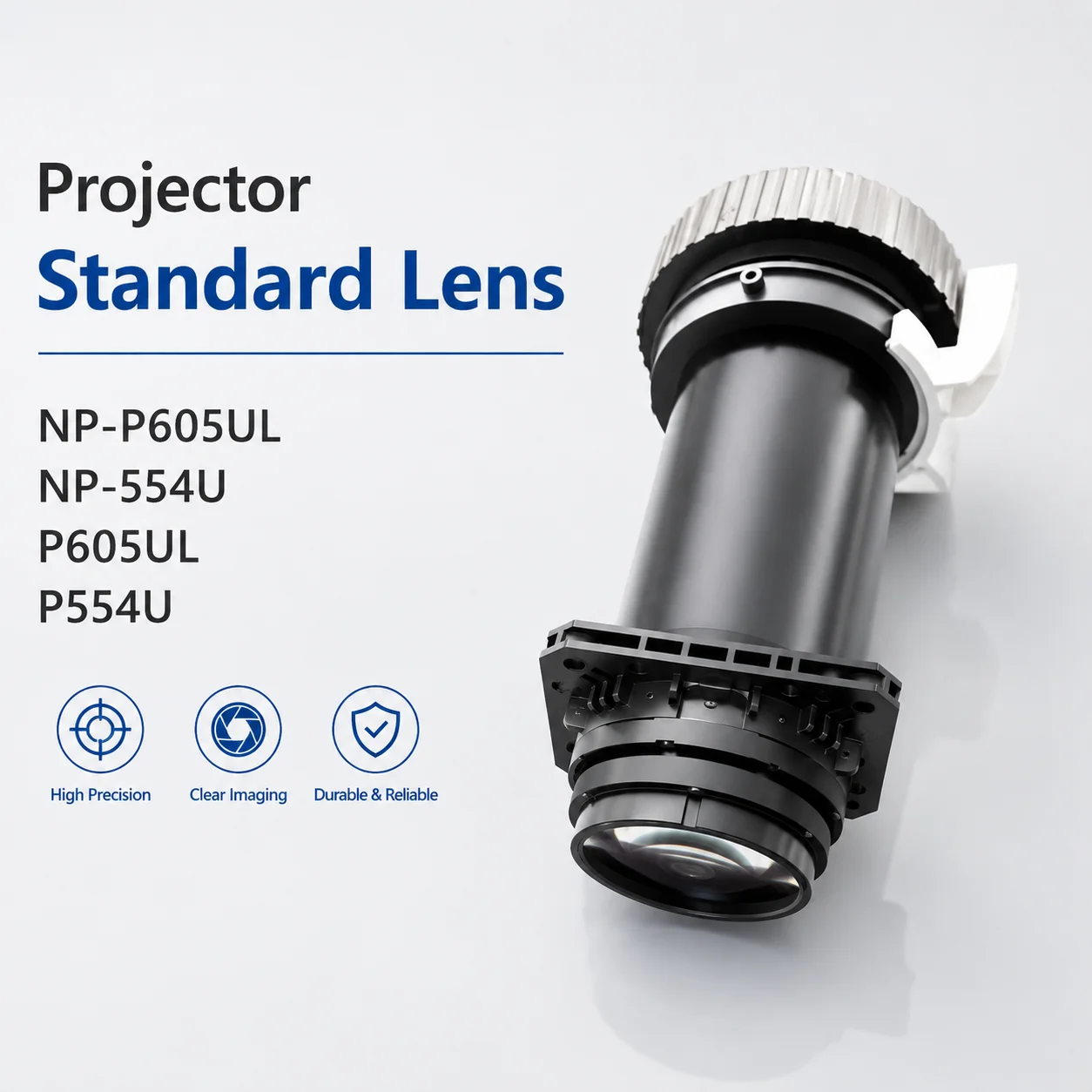 Projector Standard Lens Assembly for NP-P605UL NP-554U P605UL P554U Projection Lens