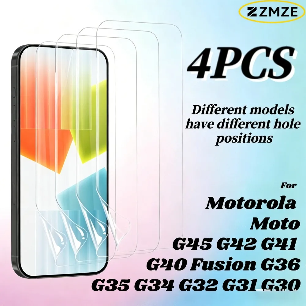 4 Pieces For Motorola Moto G45 G42 G41 G40 Fusion Not Glass Ultra Clear Hydrogel Films For Moto G36 G35 G34 G32 G31 G30 Series
4 Pieces For Motorola Moto G45 G42 G41 G40 Fusion Not Glass Ultra Clear Hydrogel Films For Moto G36 G35 G34 G32 G31 G30 Series