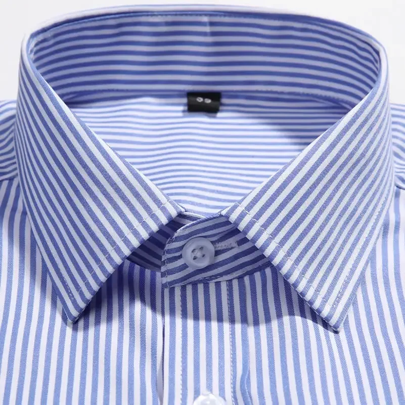 Men's Long Sleeve Dress Shirt Blue Striped Shirt Business Office Work Formal Casual Shirt Single Patch Pocket Standard-fit
Men's Long Sleeve Dress Shirt Blue Striped Shirt Business Office Work Formal Casual Shirt Single Patch Pocket Standard-fit