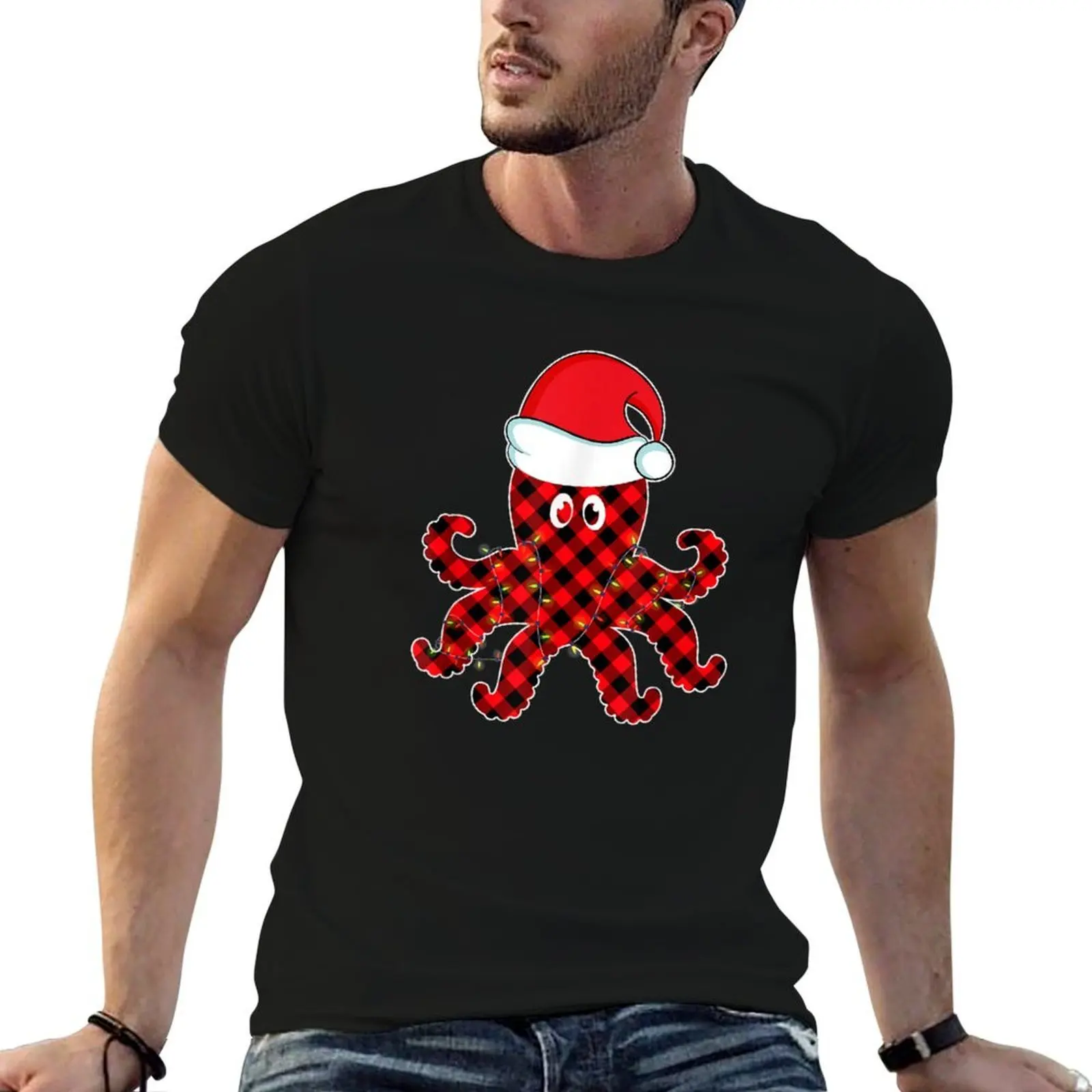 Red Plaid Octopus Christmas Lights Pajamas Kids T-Shirt man t shirt cotton high quality t shirts for man pack cotton T-Shirt
Red Plaid Octopus Christmas Lights Pajamas Kids T-Shirt man t shirt cotton high quality t shirts for man pack cotton T-Shirt