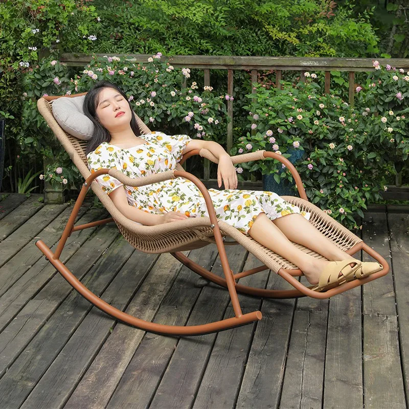 Lazy Rocking Chair Rattan Recliner Lunch Break Home Outdoor Courtyard Terrace Escape Chair Balcony Leisure Chair
Lazy Rocking Chair Rattan Recliner Lunch Break Home Outdoor Courtyard Terrace Escape Chair Balcony Leisure Chair