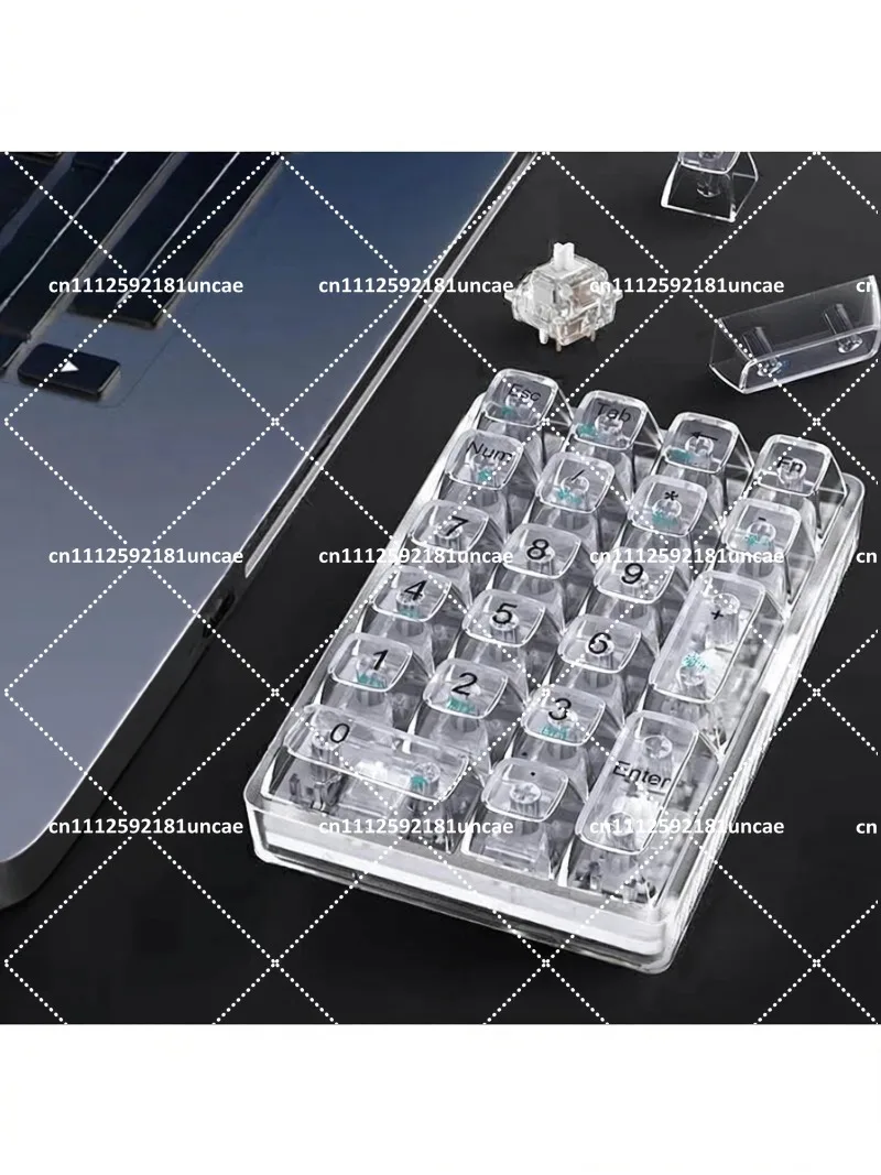 Transparent Numeric Mechanical Keyboard 21key Mini Wireless Tri Mode Long Endurance Custom Keyboard PC Accessories
Transparent Numeric Mechanical Keyboard 21key Mini Wireless Tri Mode Long Endurance Custom Keyboard PC Accessories
