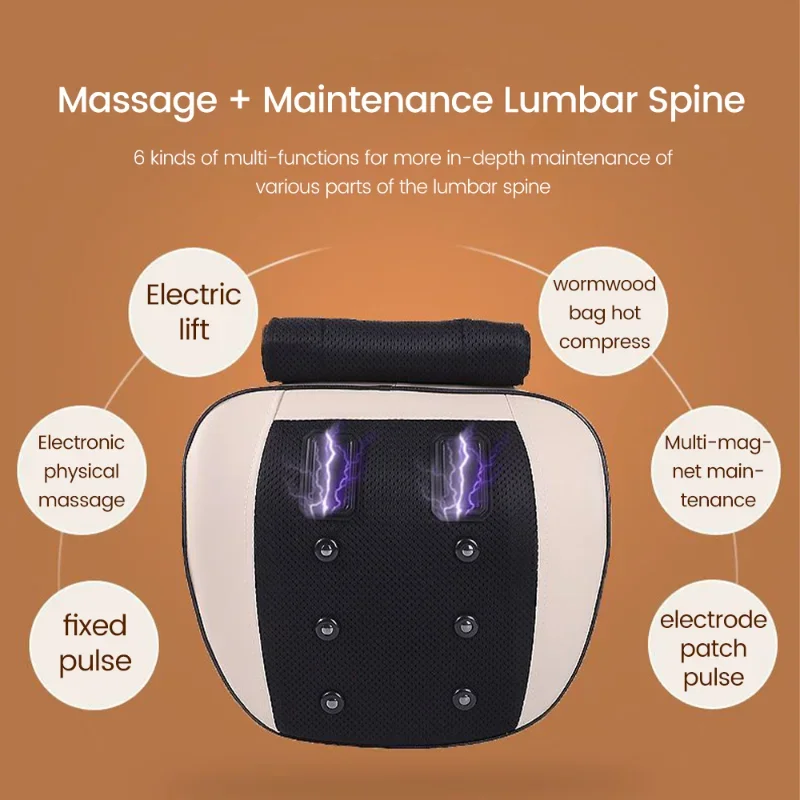 New Electric Pulse Body Massager, Cushion Moxibustion Vibration Heating Lumbar Spine Traction Airbag Therapy Massage Pain Relief
New Electric Pulse Body Massager, Cushion Moxibustion Vibration Heating Lumbar Spine Traction Airbag Therapy Massage Pain Relief