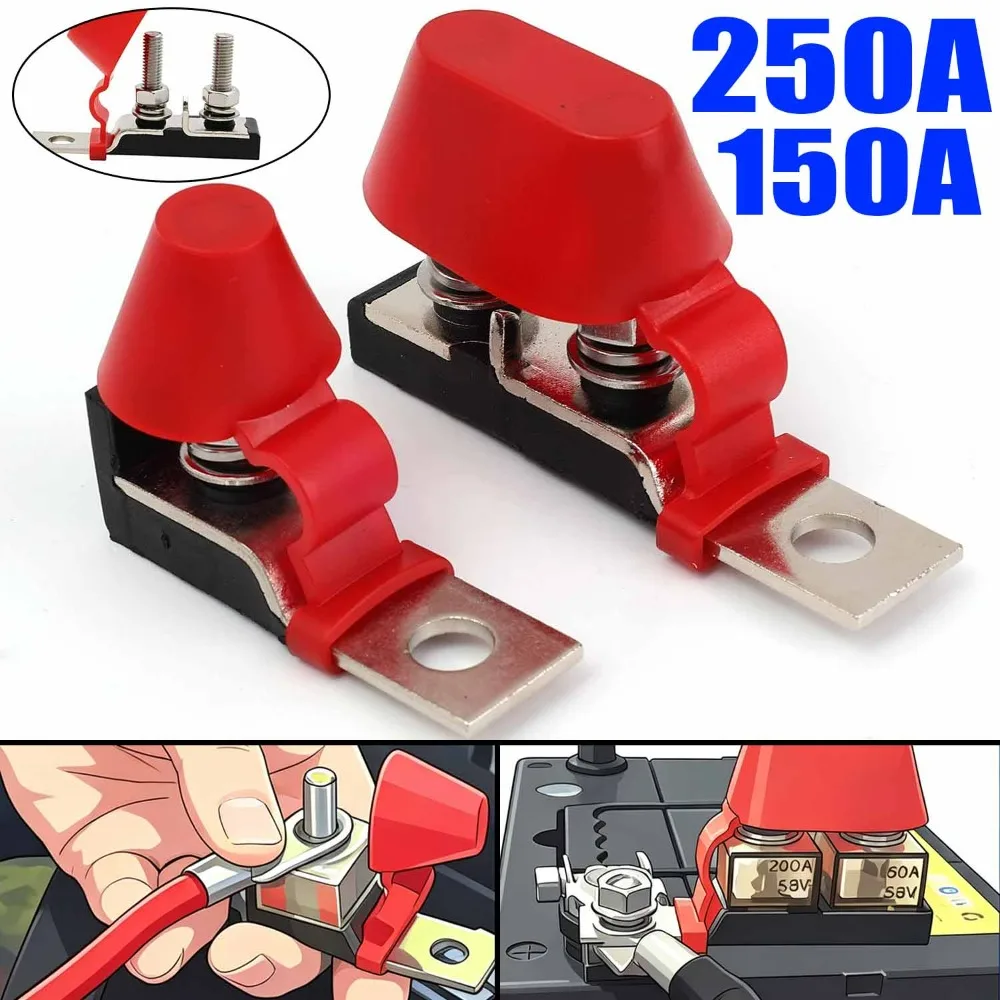 MRBF Fuse Holder Block 30-300A M8 Terminal Stud with Red Insulation Cover High-amp Fuse for Car Truck Boat RV Power Protection
MRBF Fuse Holder Block 30-300A M8 Terminal Stud with Red Insulation Cover High-amp Fuse for Car Truck Boat RV Power Protection