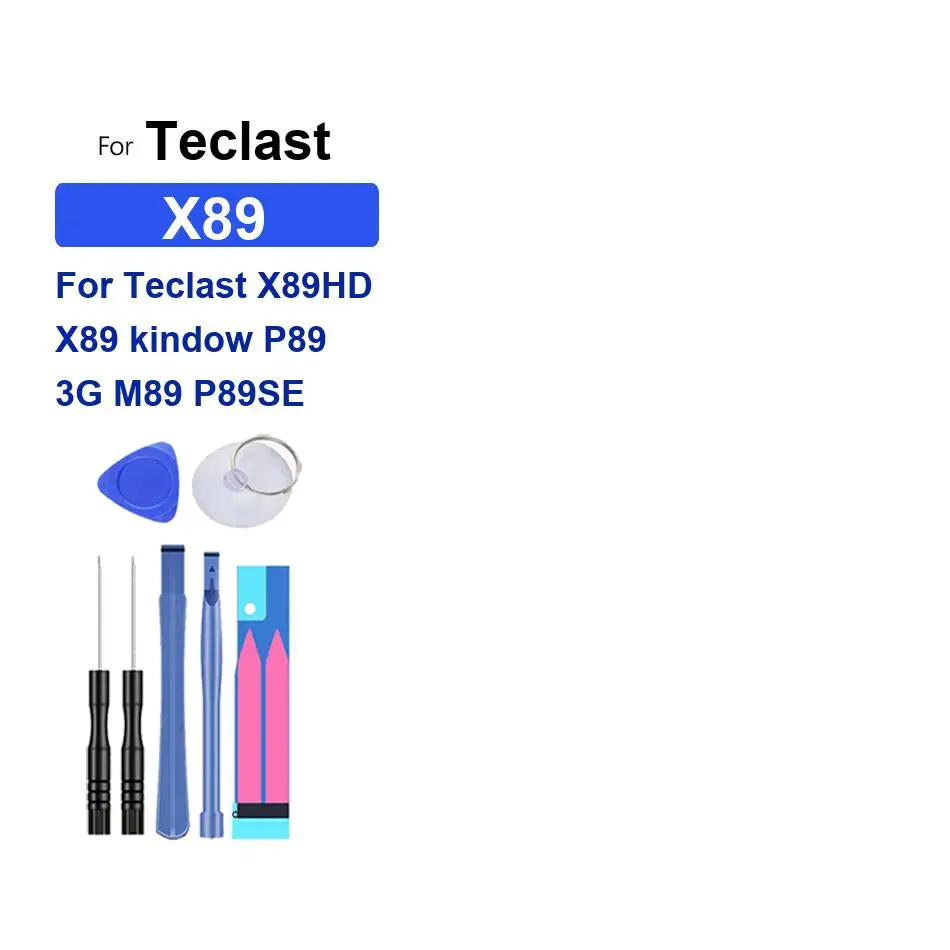 Stable 6000mAh Premium Replacement Tablet Battery For Teclast X89HD X89 Kindow P89 3G M89 P89SE
Stable 6000mAh Premium Replacement Tablet Battery For Teclast X89HD X89 Kindow P89 3G M89 P89SE