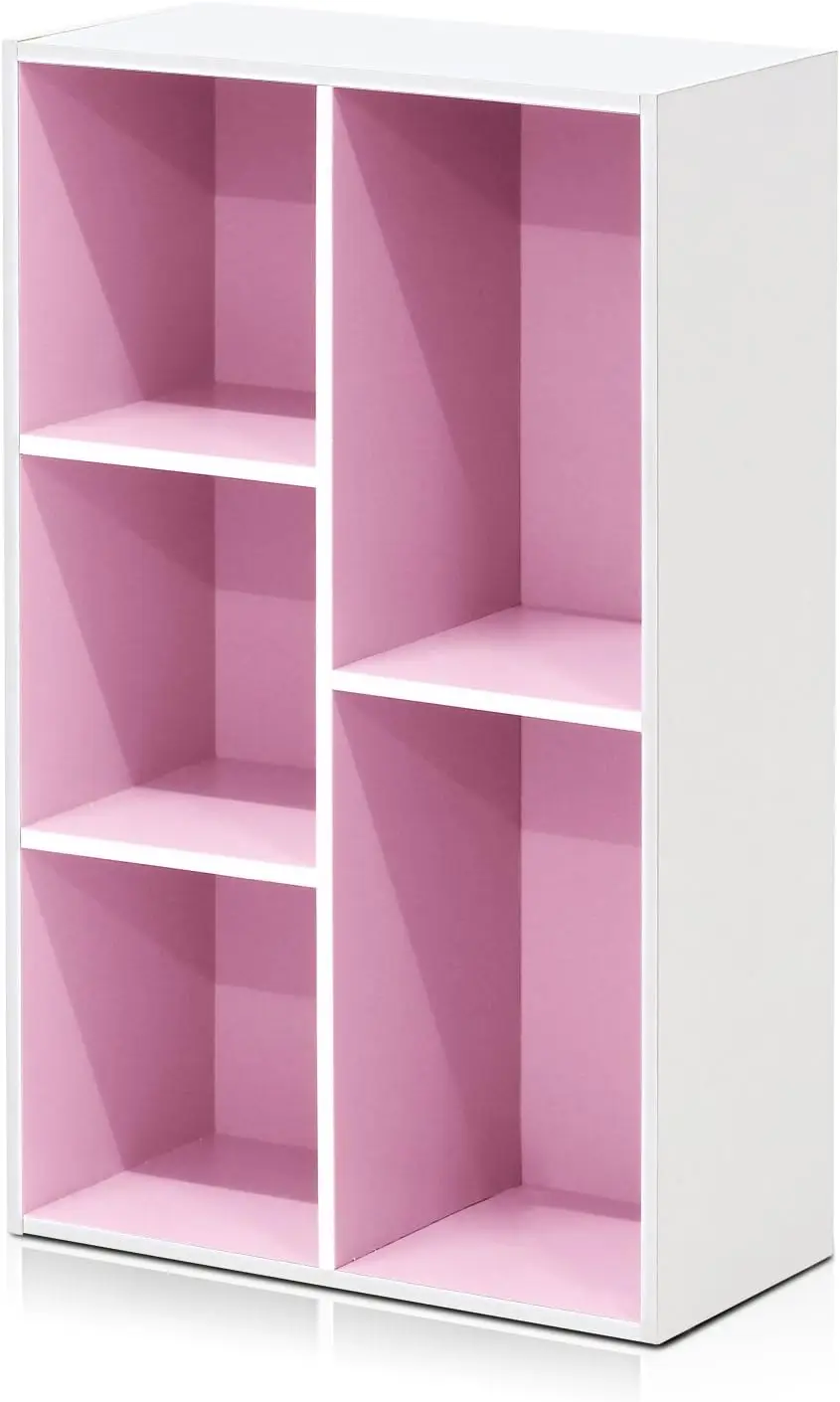 5-Cube Reversible Bookcase, Easy Assembly for Living Room, Bedroom, Home Office in White/Pink
5-Cube Reversible Bookcase, Easy Assembly for Living Room, Bedroom, Home Office in White/Pink