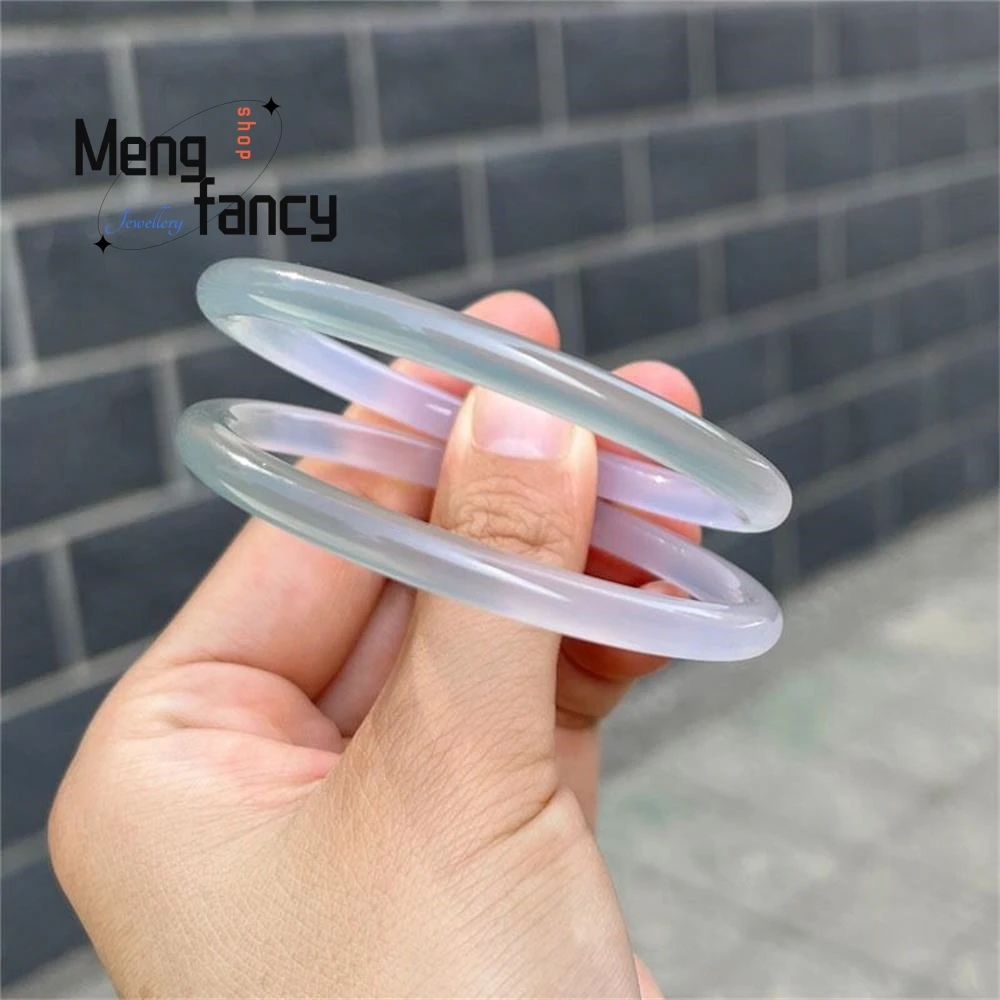 Natural Oil Green Gradient Agate Chalcedony Exquisite Elegant Simple High-grade Fine Round Beauty Bangle Fashion Luxury Jewelry
Natural Oil Green Gradient Agate Chalcedony Exquisite Elegant Simple High-grade Fine Round Beauty Bangle Fashion Luxury Jewelry