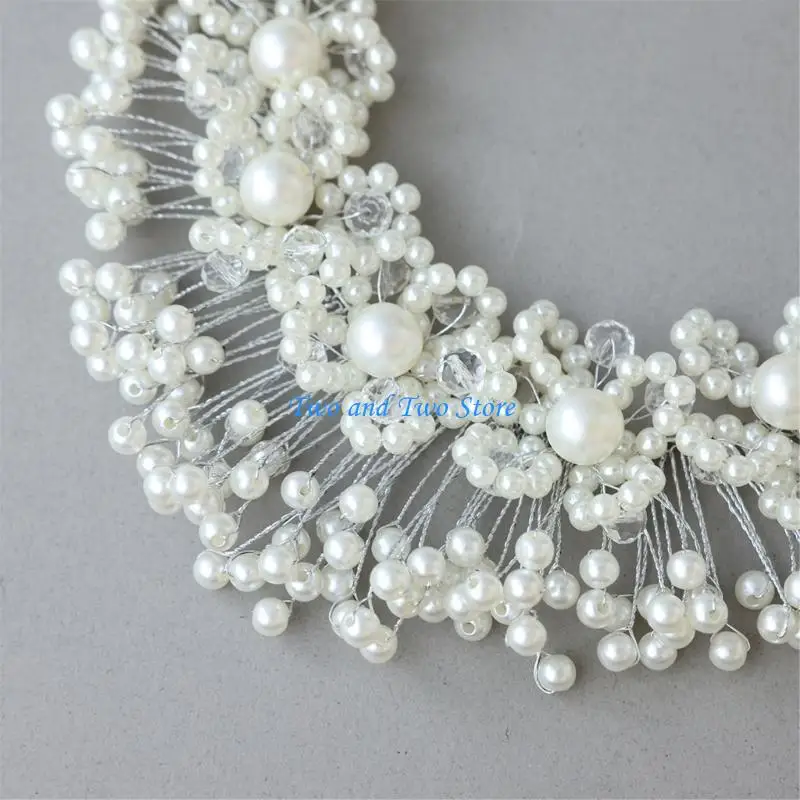 HX6F Vintage Flower Pearls Hair Accessory Delicate Headband Gold/White Option with Shimmering Rhinestones for Women Girls
HX6F Vintage Flower Pearls Hair Accessory Delicate Headband Gold/White Option with Shimmering Rhinestones for Women Girls