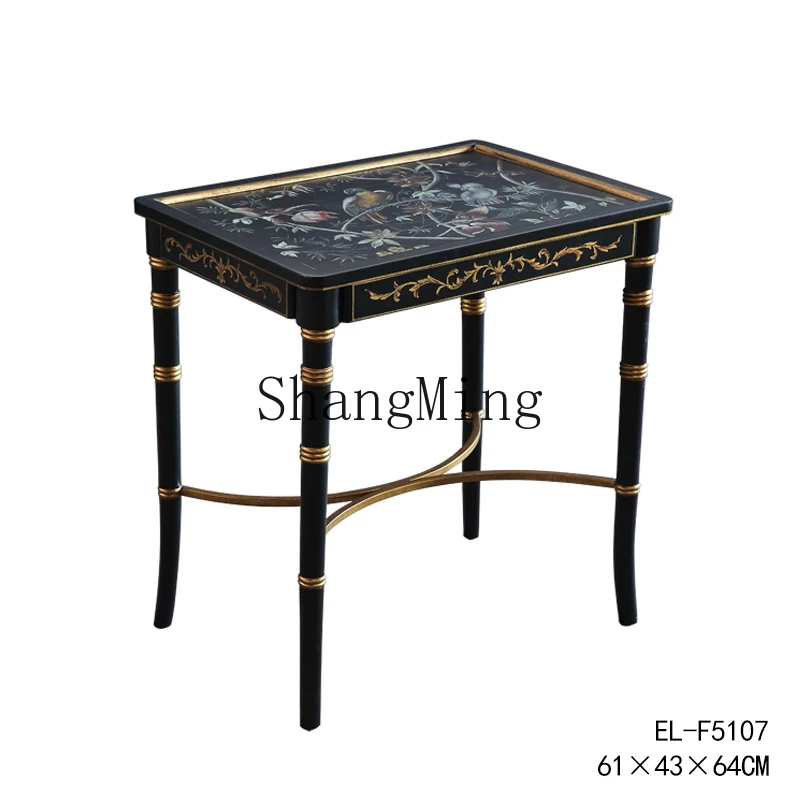 HJ new modern hand-painted parrot flower bird solid wood black imitation bamboo joint shape single layer corner few coffee table
HJ new modern hand-painted parrot flower bird solid wood black imitation bamboo joint shape single layer corner few coffee table