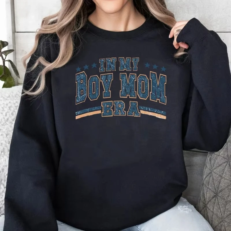 Толстовки In My Boy Mom Era, подарок на день матери, свободные повседневные толстовки в стиле ретро с принтом, весенне-осенний пуловер в стиле Харадзюку с капюшоном 
Толстовки In My Boy Mom Era, подарок на день матери, свободные повседневные толстовки в стиле ретро с принтом, весенне-осенний пуловер в стиле Харадзюку с капюшоном